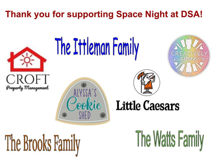 Space night sponsors